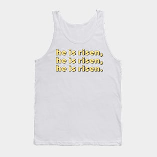 He Is Risen Cool Inspirational Christian Tank Top